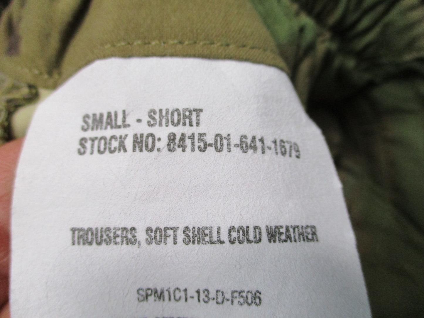 USGI Scorpion OCP Soft Shell Cold Weather Trousers Small Short Level 5 Army Gen3