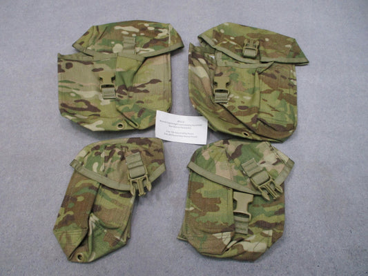 MOLLE II Saw Gunner Pocket Set 4pc MultiCam 100/200 Round Utility Pouches
