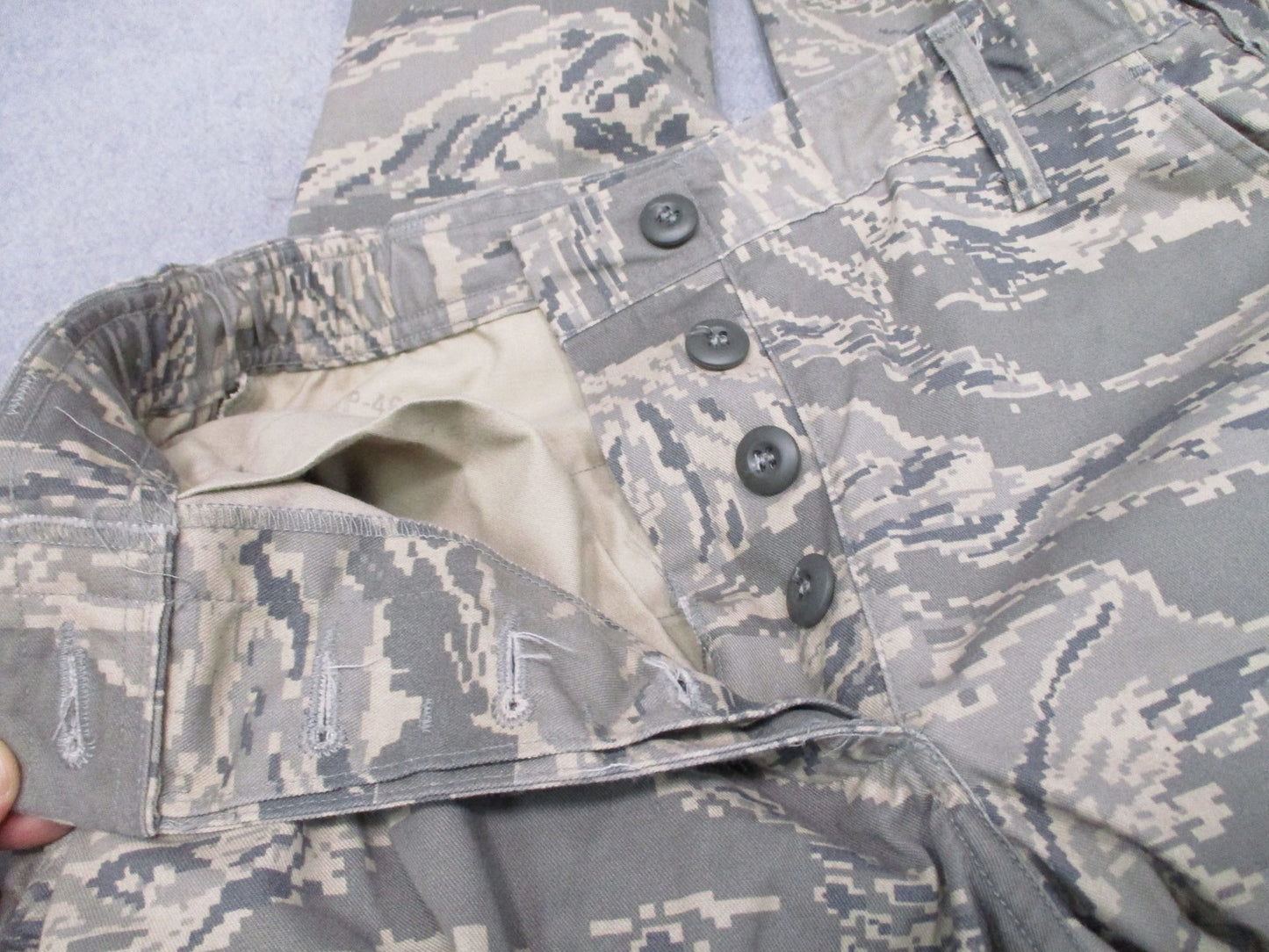 US Air Force ABU Utility Trousers Woman's Size 10 XS Camo Cargo Pants