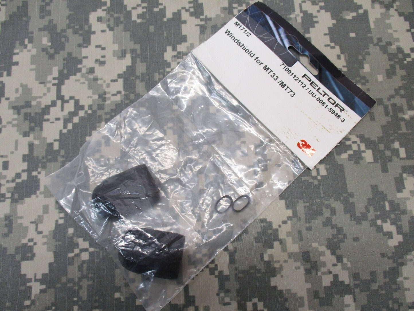 (2) PACK 3M PELTOR COMTAC REPLACEMENT BOOM MIC WINDSCREEN FOAM COVER