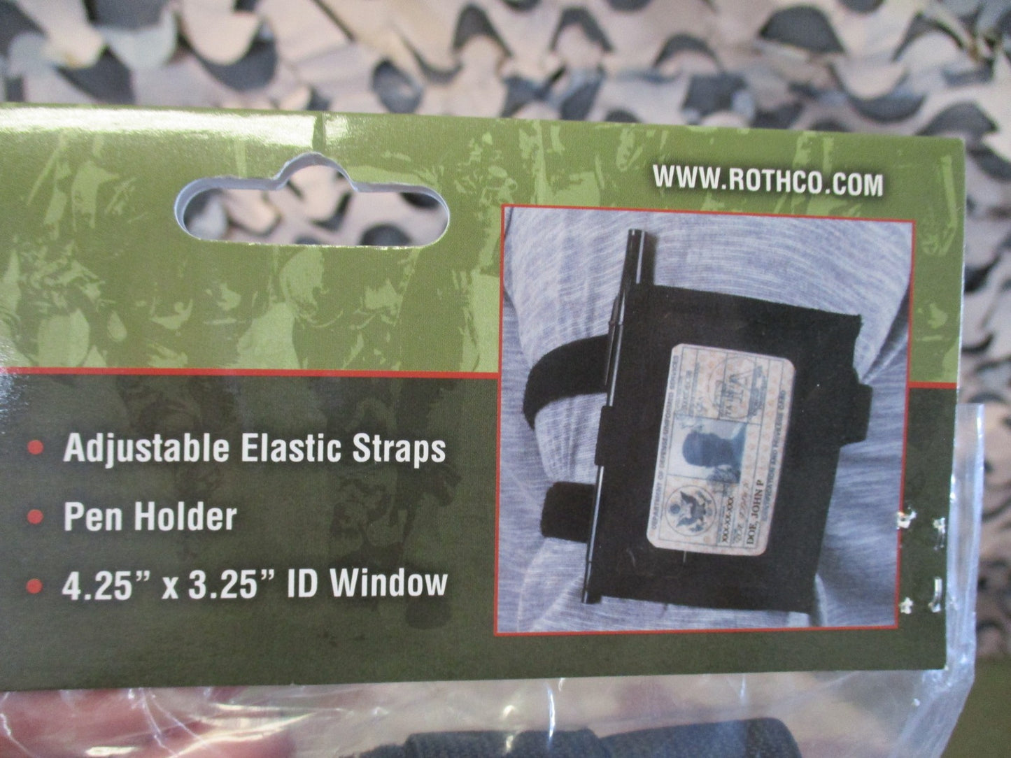 3x Rothco Military Style Armband ID Holder Black Adjustable Elastic New