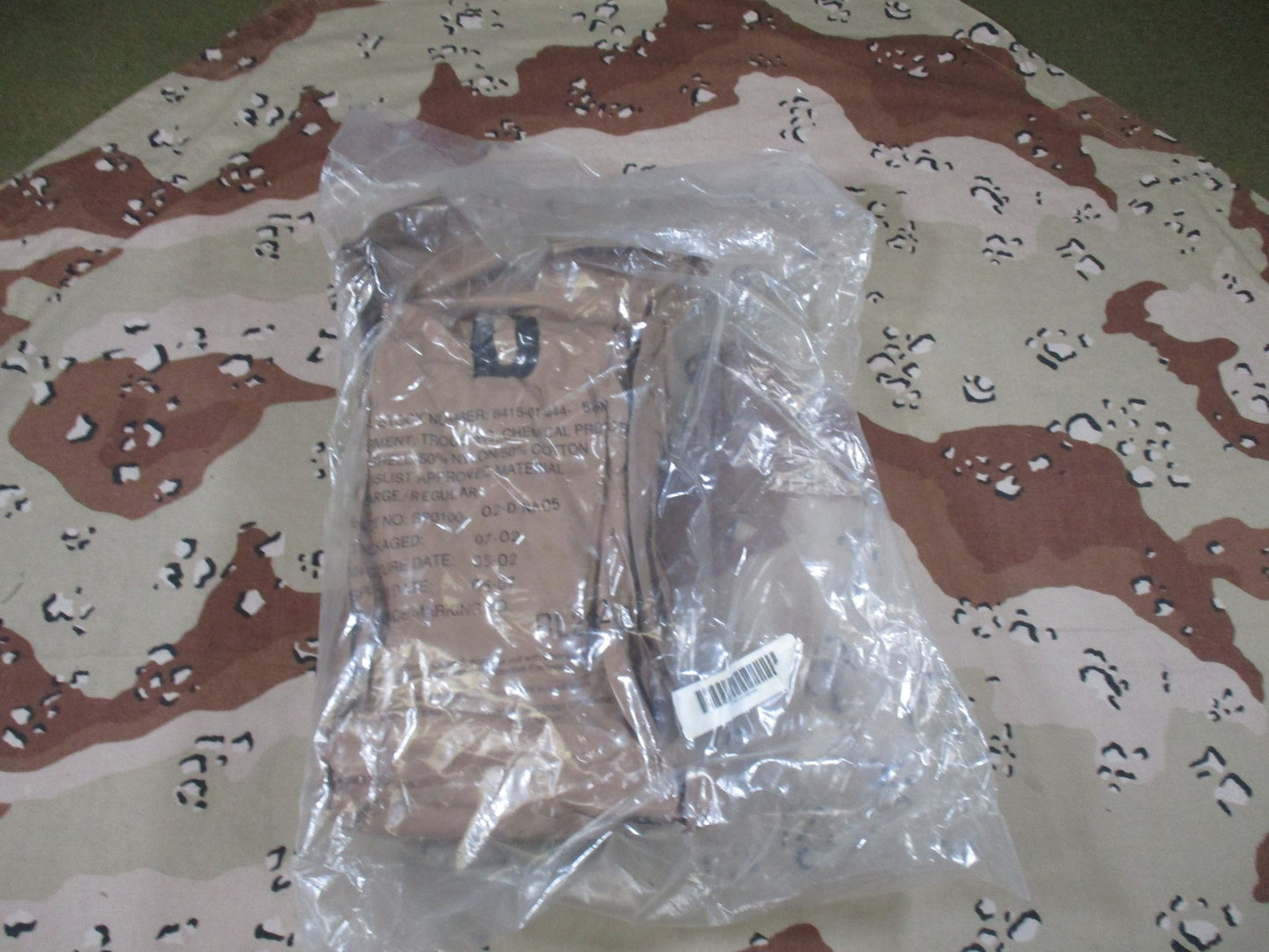 New US Military JSList Chemical Protective Trousers Large Regular Sealed Surplus