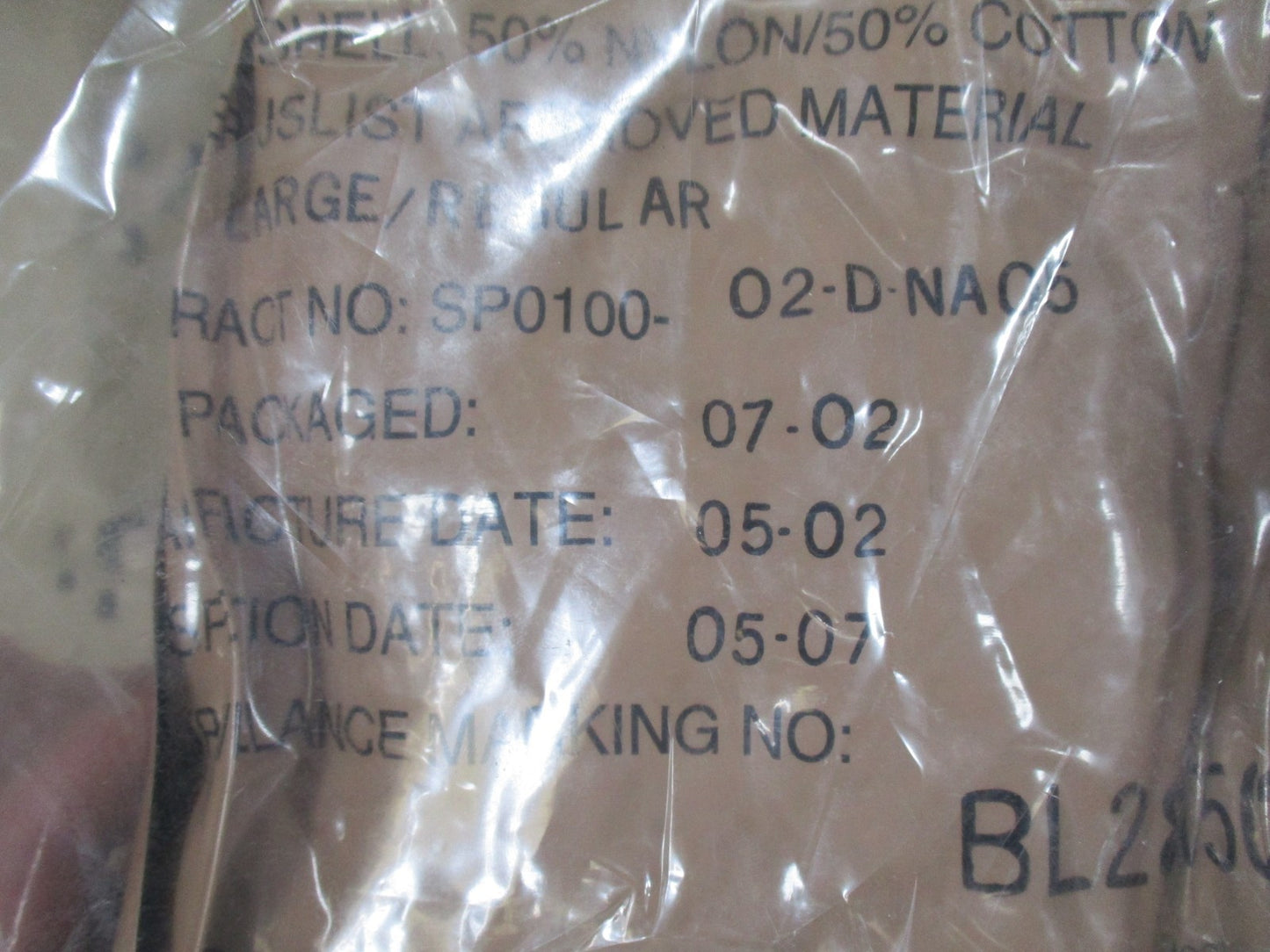 New US Military JSList Chemical Protective Trousers Large Regular Sealed Surplus