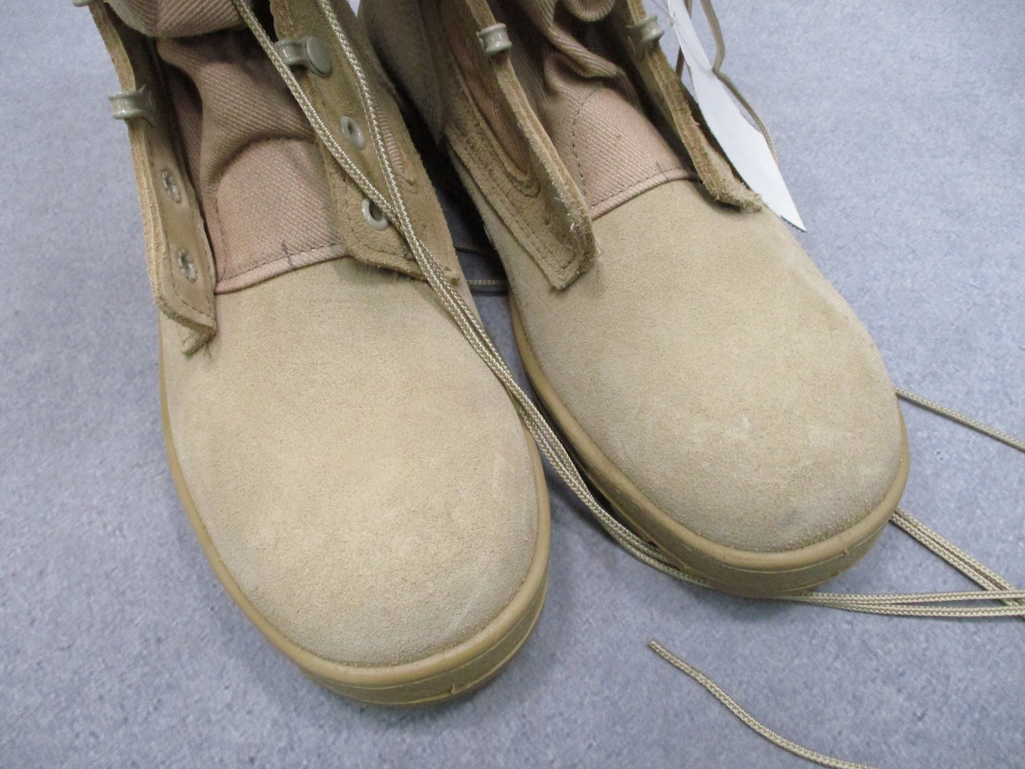 McRae US Army Flight Boots Hot Weather Tan Suede Vibram Size 8.5W Combat Boot