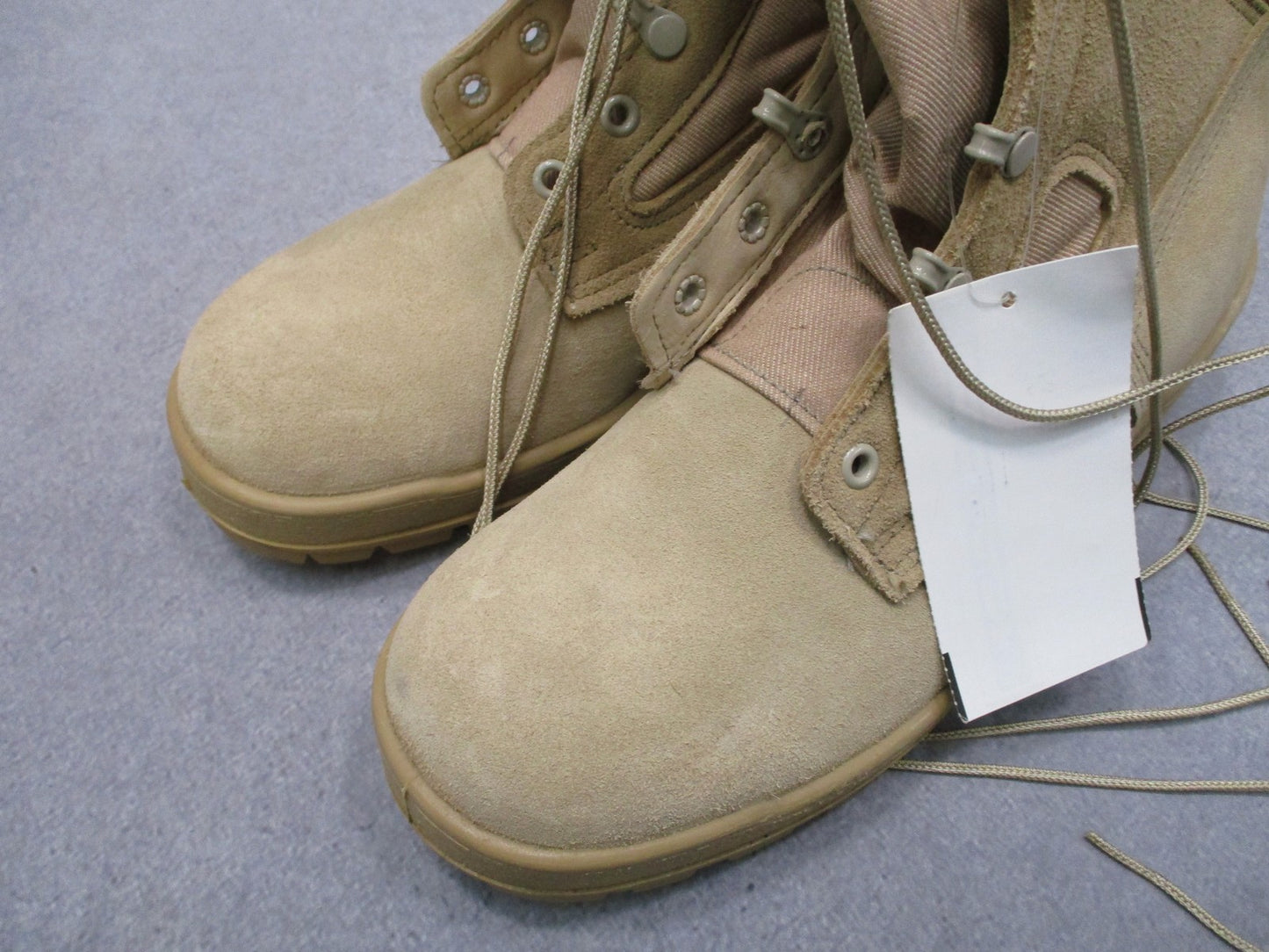 McRae US Army Flight Boots Hot Weather Tan Suede Vibram Size 8.5W Combat Boot