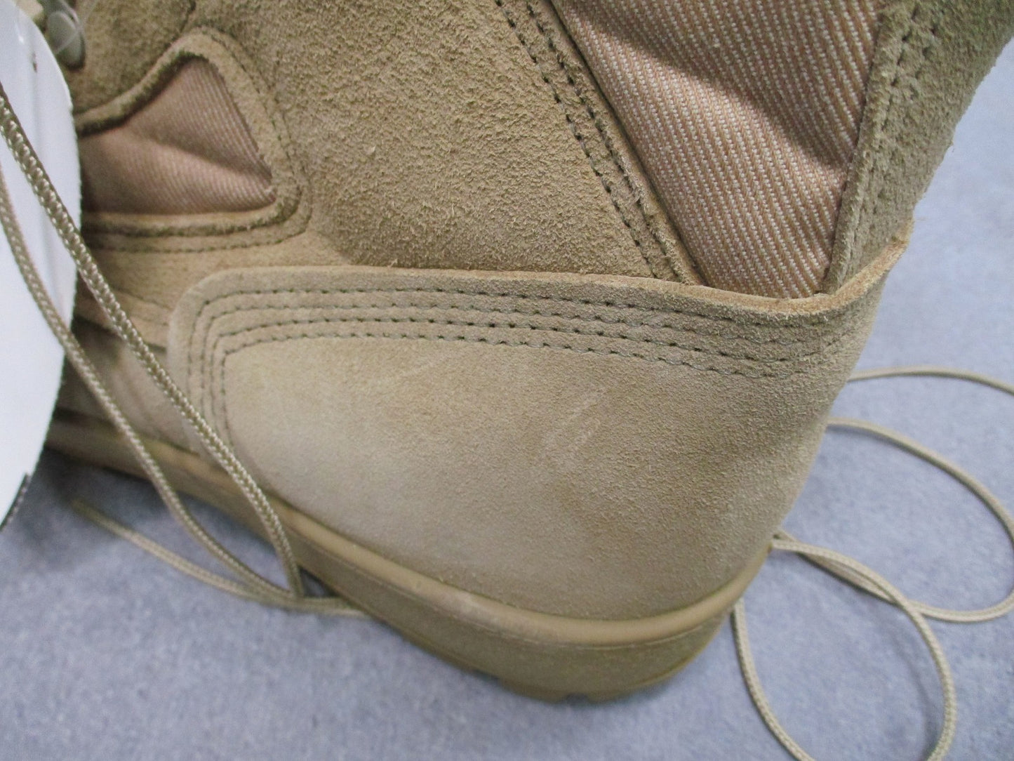 McRae US Army Flight Boots Hot Weather Tan Suede Vibram Size 8.5W Combat Boot