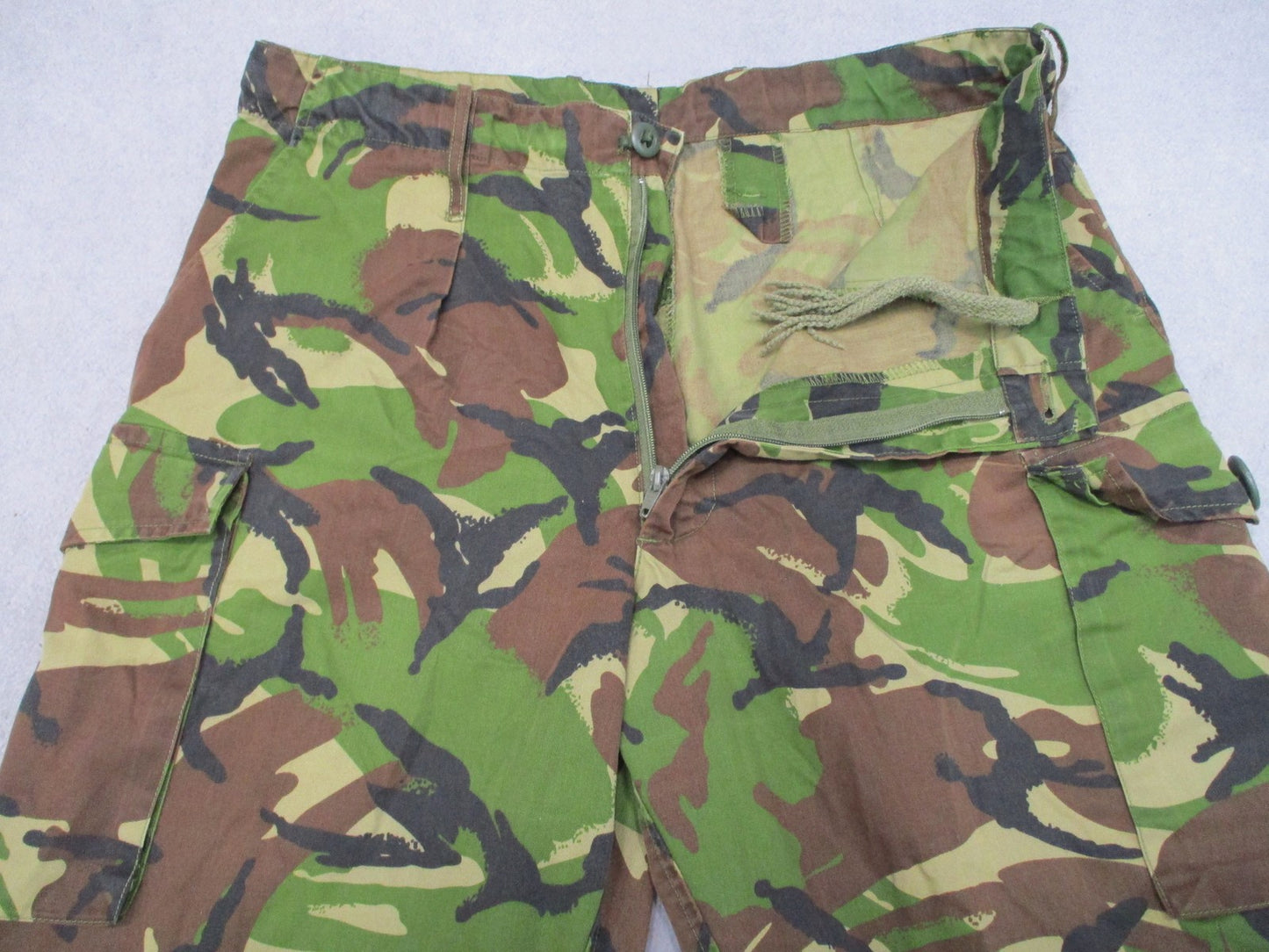 British Military Surplus Woodland DPM Combat Trousers Lightweight Size 85/92/108