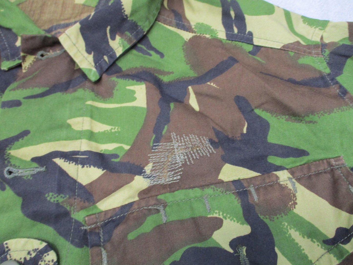 British Army DPM Combat Jacket Large Long Woodland Camo Field Shirt 8090/0515