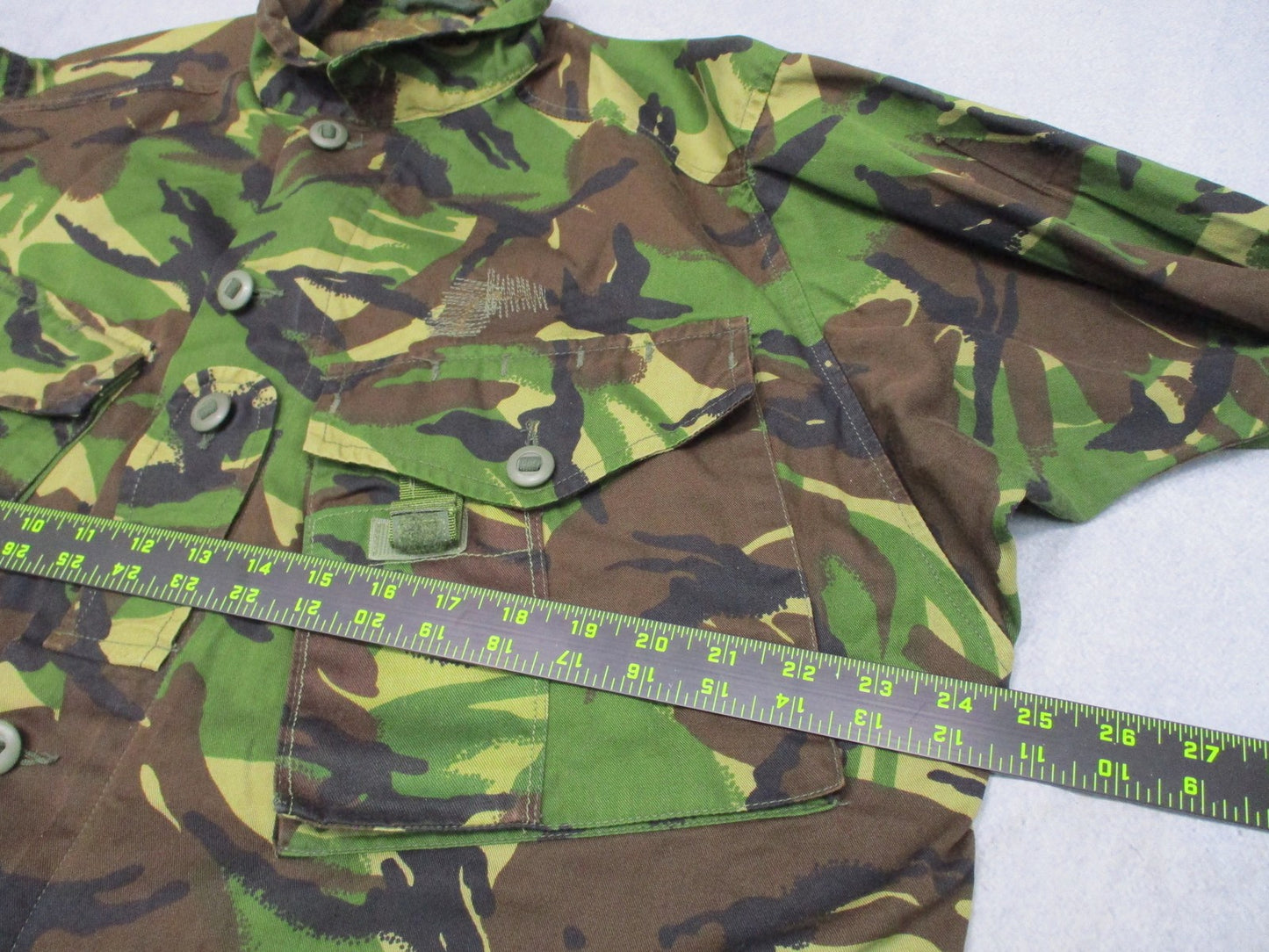 British Army DPM Combat Jacket Large Long Woodland Camo Field Shirt 8090/0515