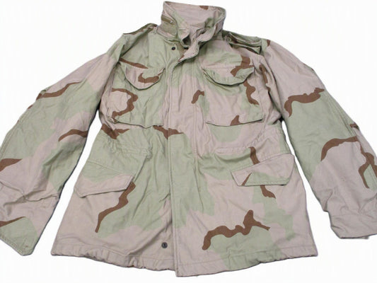 US Military M-65 Field Jacket Desert Camo Cold Weather Coat Small Regular DCU