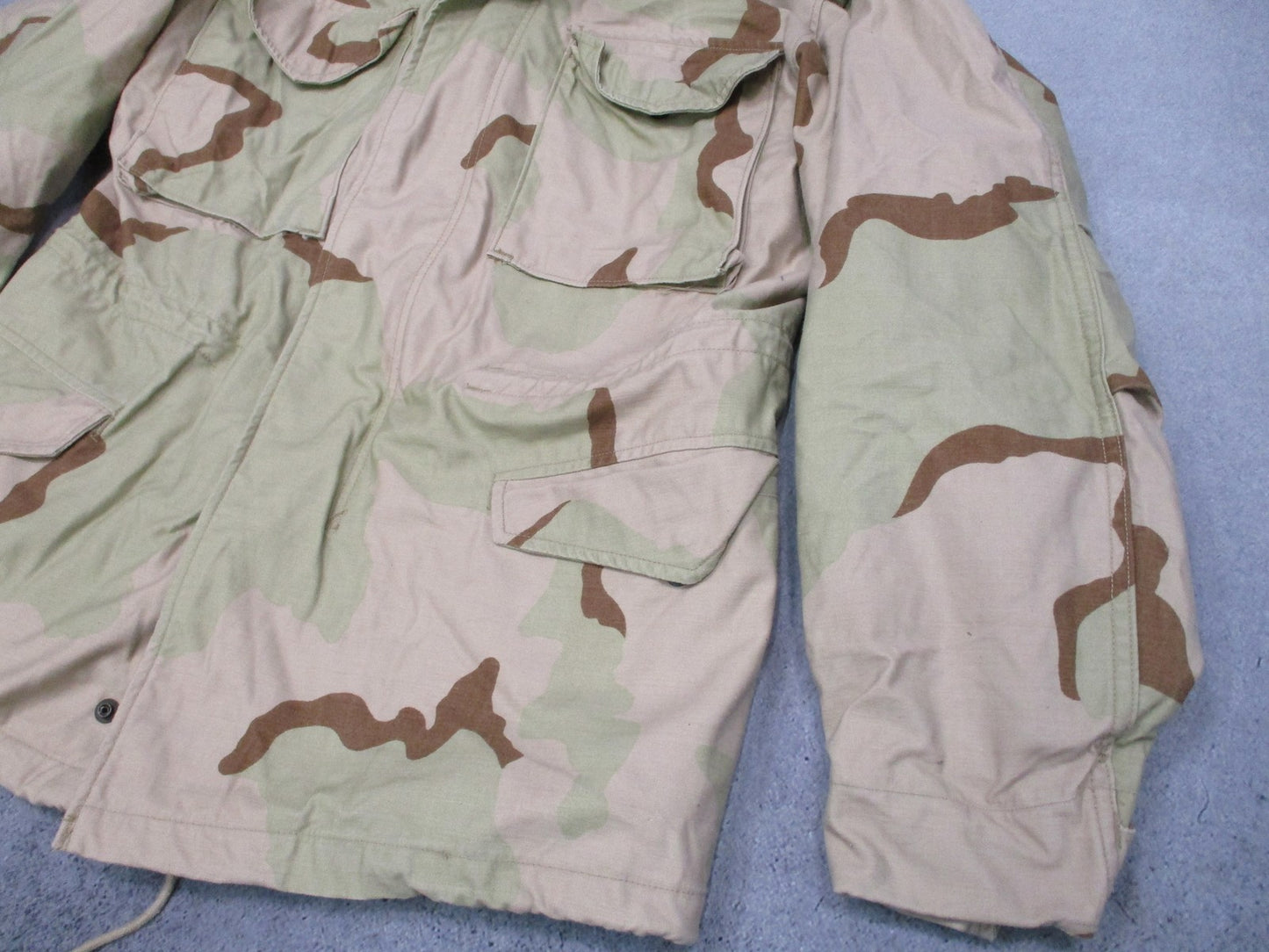 US Military M-65 Field Jacket Desert Camo Cold Weather Coat Small Regular DCU