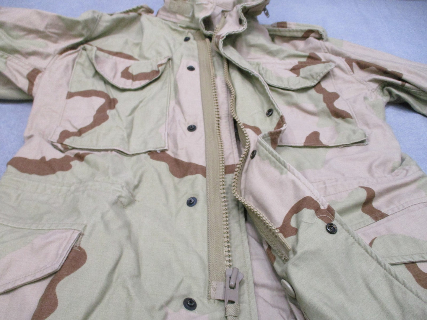 US Military M-65 Field Jacket Desert Camo Cold Weather Coat Small Regular DCU