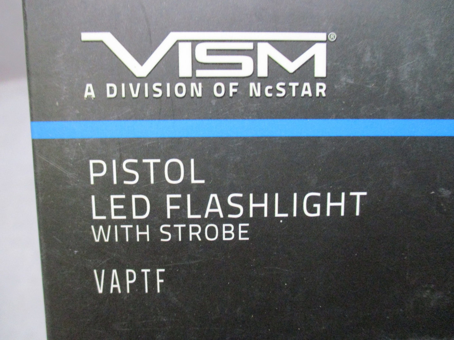 VISM VAPTF Tactical LED Pistol Flashlight with Strobe - Black Anodized Aluminum