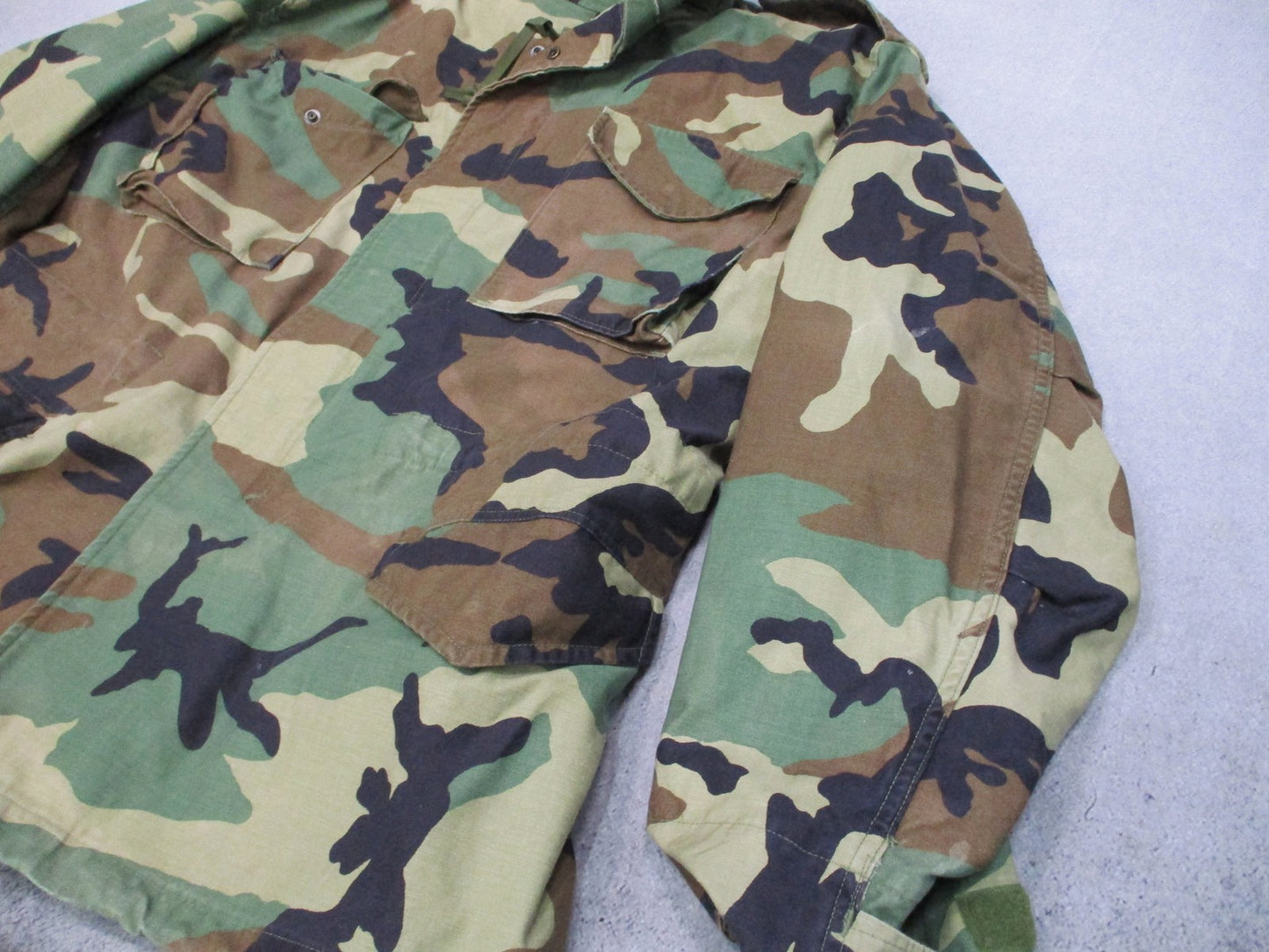 Vintage Propper US Military M-65 Field Coat Woodland Camo Large Regular