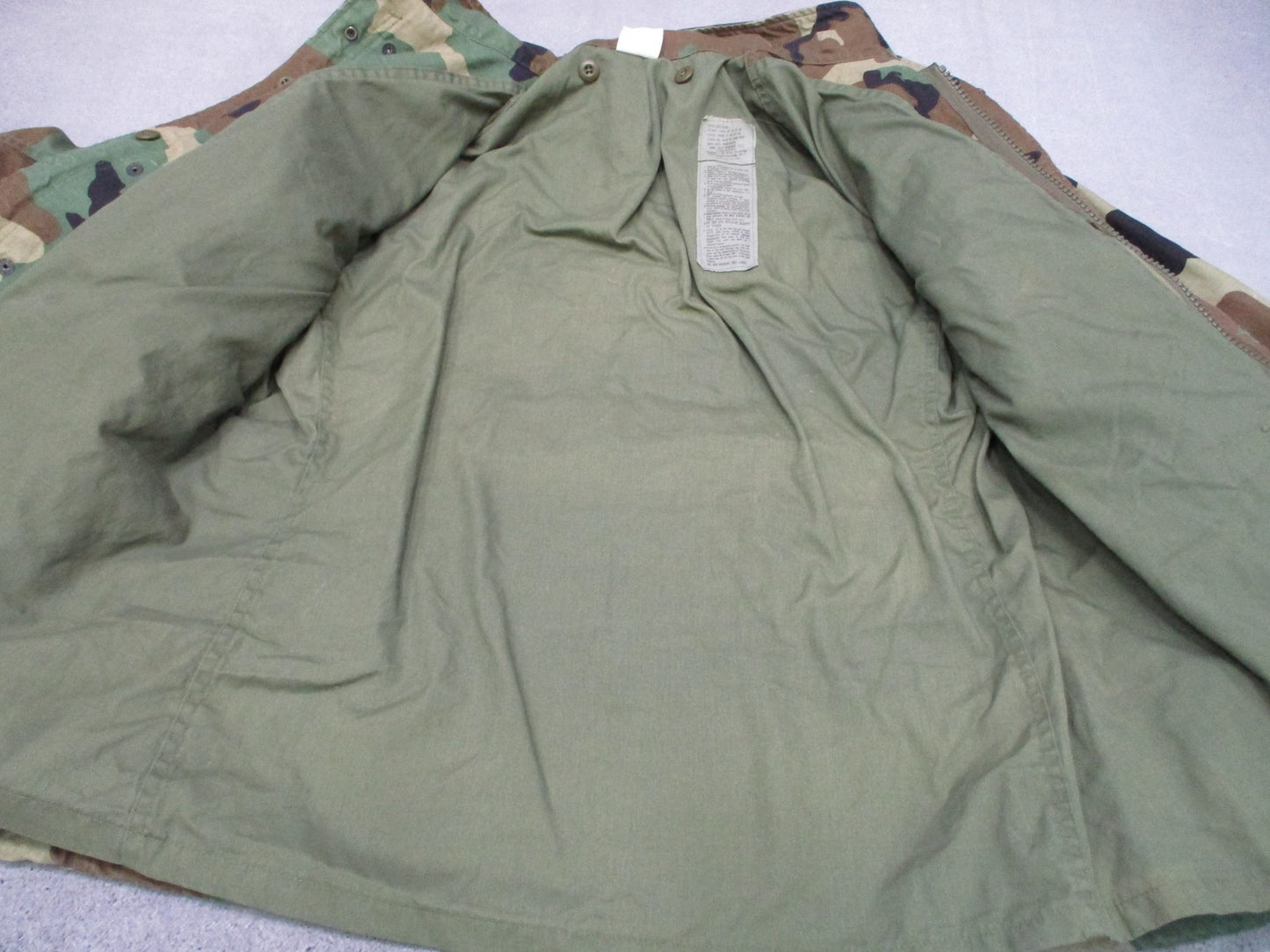 Vintage Propper US Military M-65 Field Coat Woodland Camo Large Regular