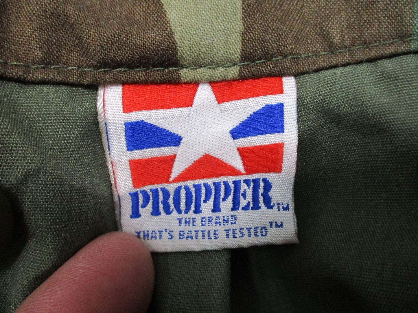 Vintage Propper US Military M-65 Field Coat Woodland Camo Large Regular