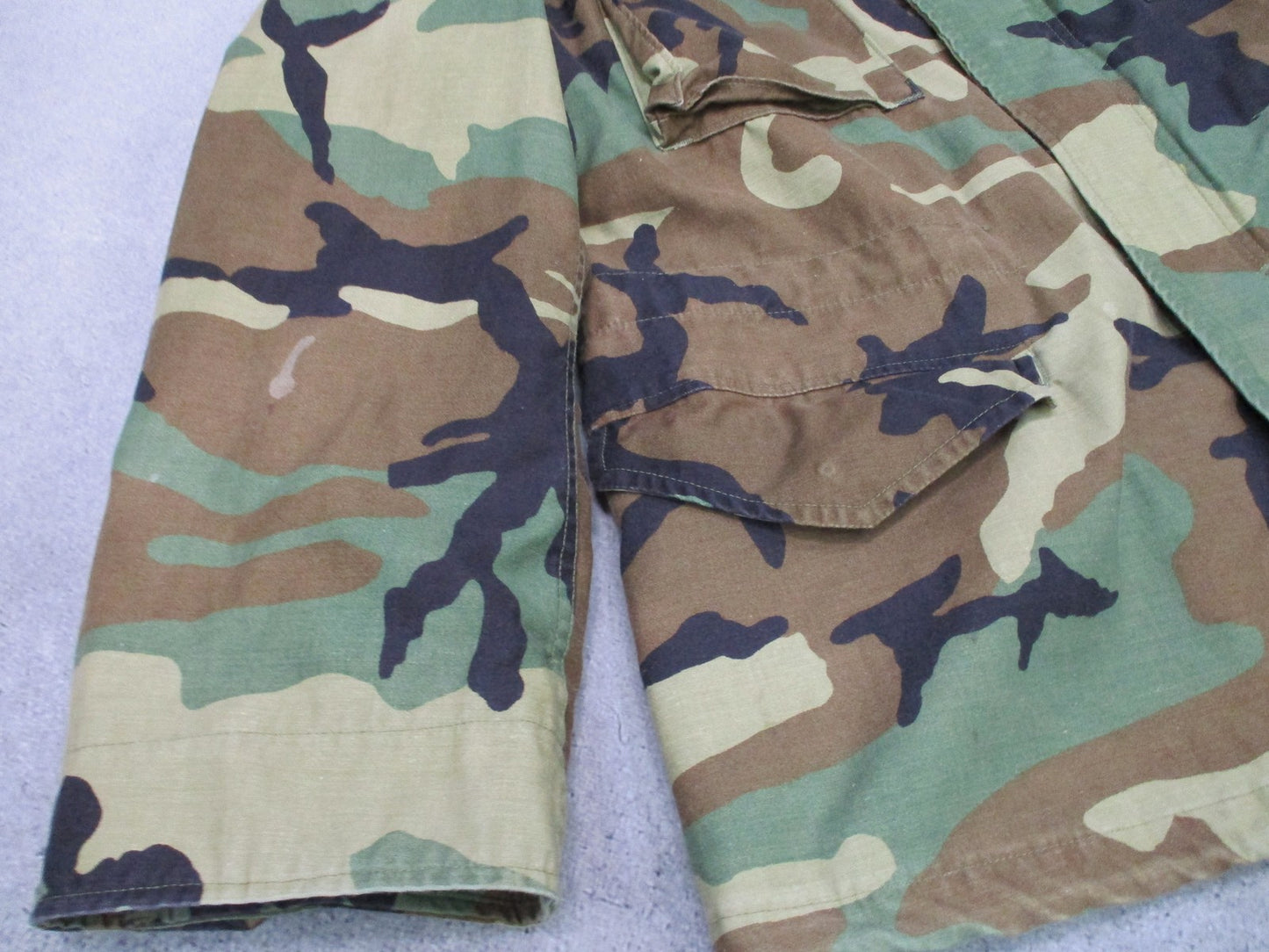 Vintage Propper US Military M-65 Field Coat Woodland Camo Large Regular