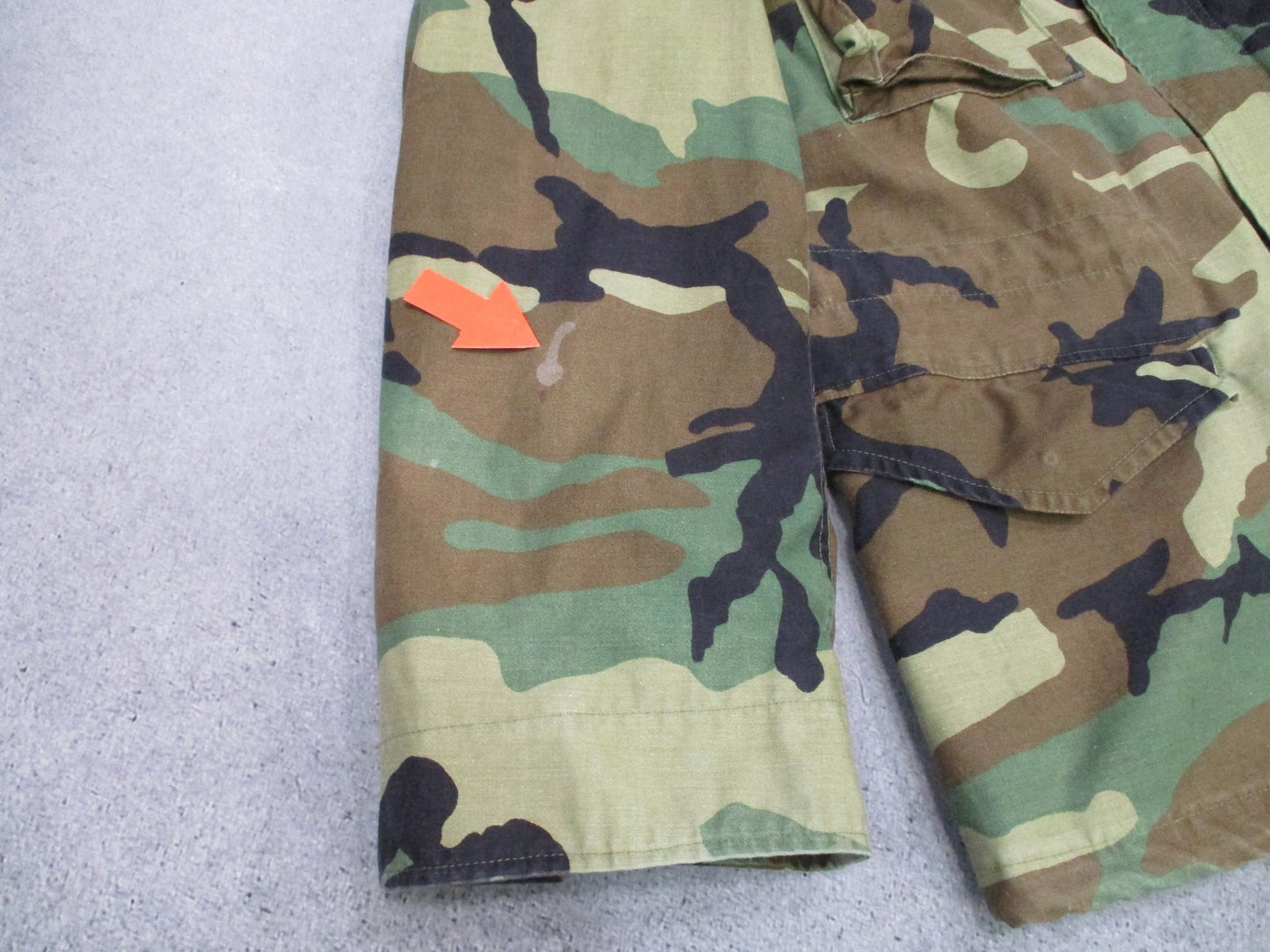 Vintage Propper US Military M-65 Field Coat Woodland Camo Large Regular
