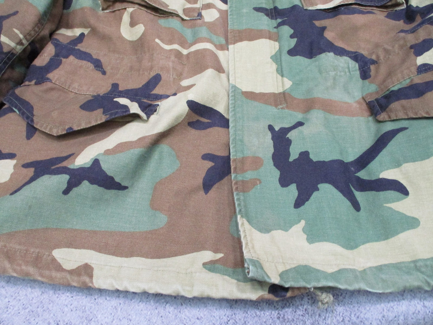 Vintage Propper US Military M-65 Field Coat Woodland Camo Large Regular