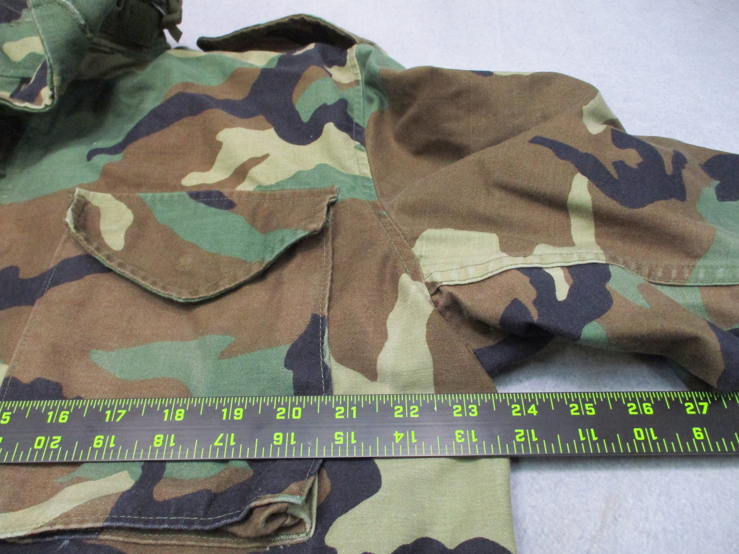 Vintage Propper US Military M-65 Field Coat Woodland Camo Large Regular