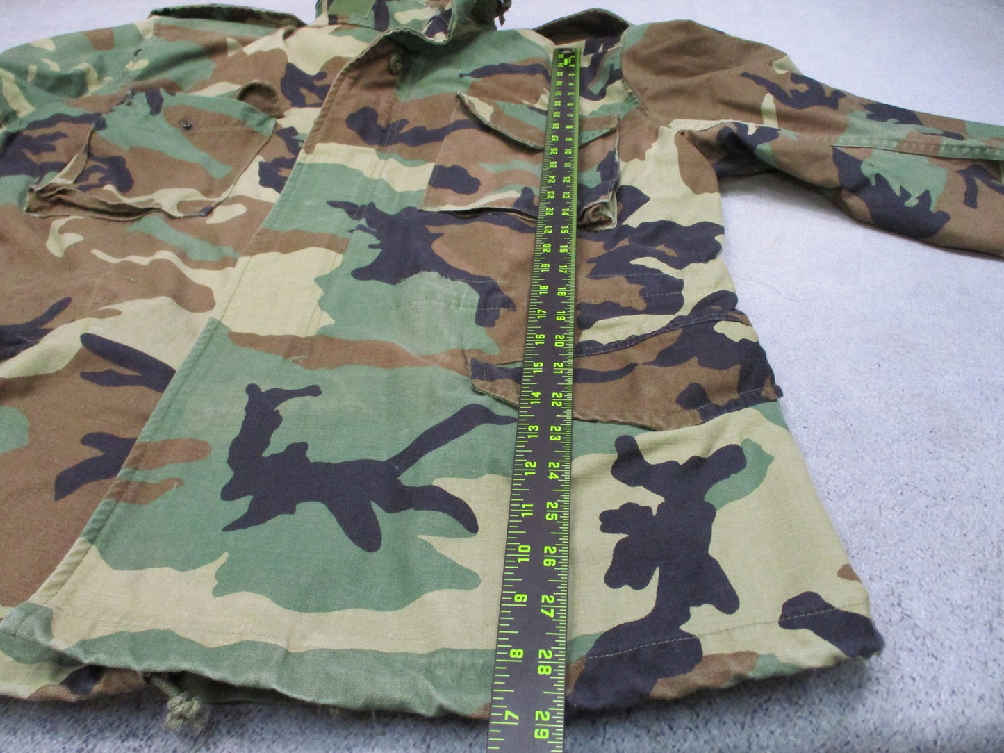 Vintage Propper US Military M-65 Field Coat Woodland Camo Large Regular