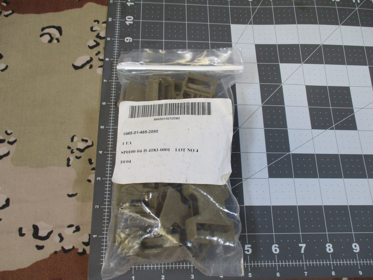 US Military MOLLE II Repair Kit Buckles & Sliders Tan 499 NSN 8465-01-465-2080