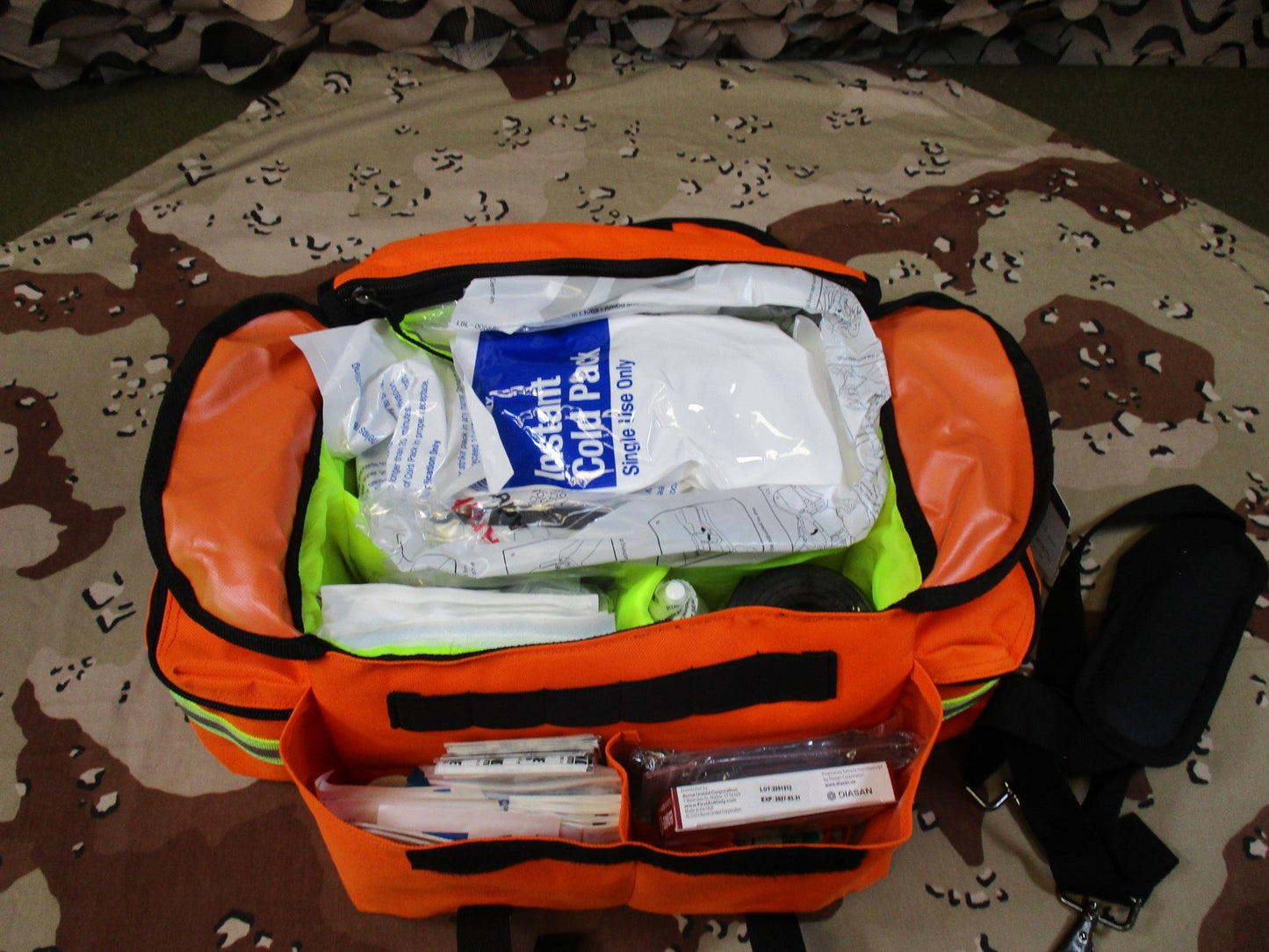 Elite First Aid EMS Pro-II Trauma Kit 263 Piece Medical Bag New