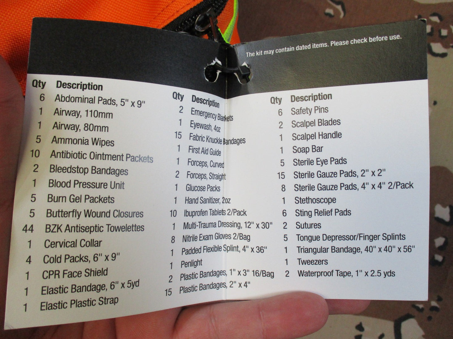 Elite First Aid EMS Pro-II Trauma Kit 263 Piece Medical Bag New