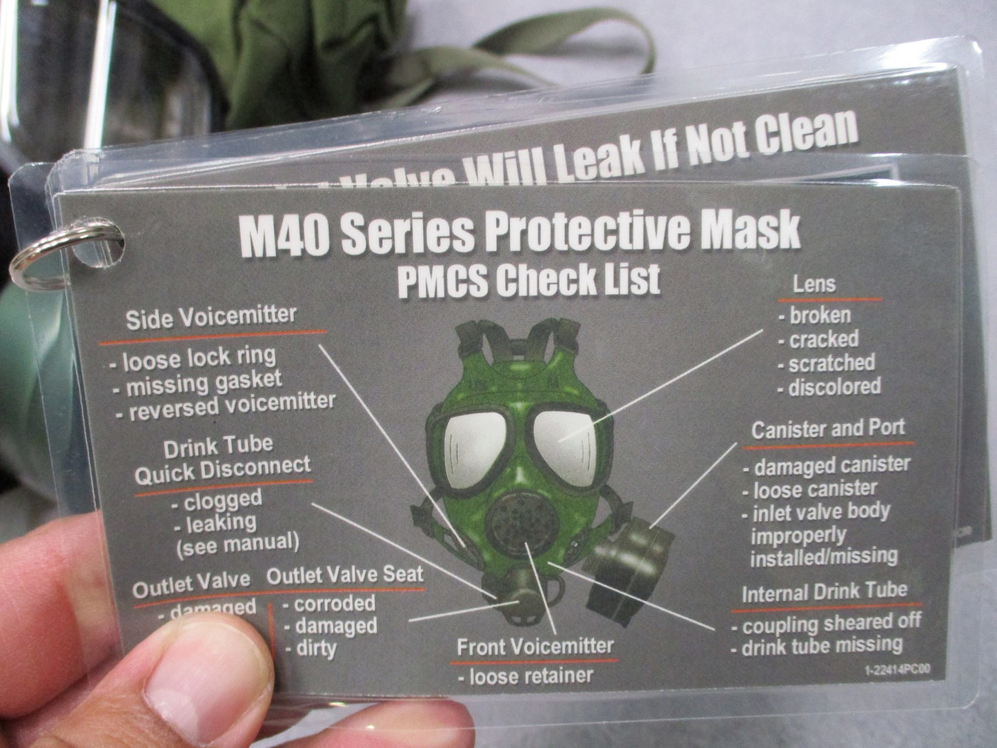 USGI M40 Protective Gas Mask MSA Large Kit Bag Tinted Outserts Military Surplus