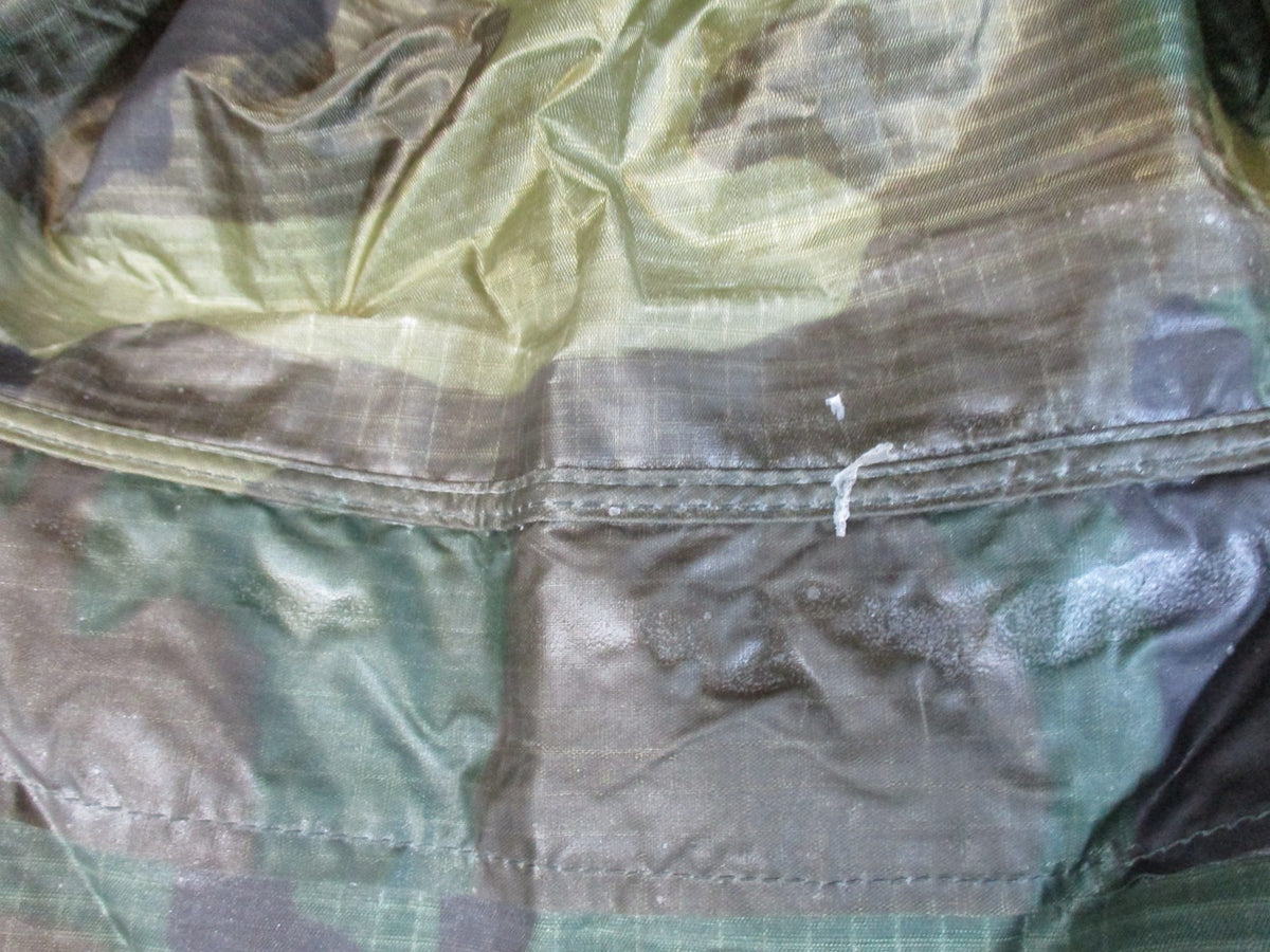 US Military Woodland Camo Wet Weather Poncho Rain Gear Ground Sheet USGI Surplus