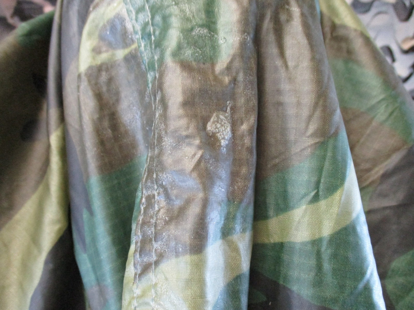 US Military Woodland Camouflage Wet Weather Poncho ORC Industries 0976