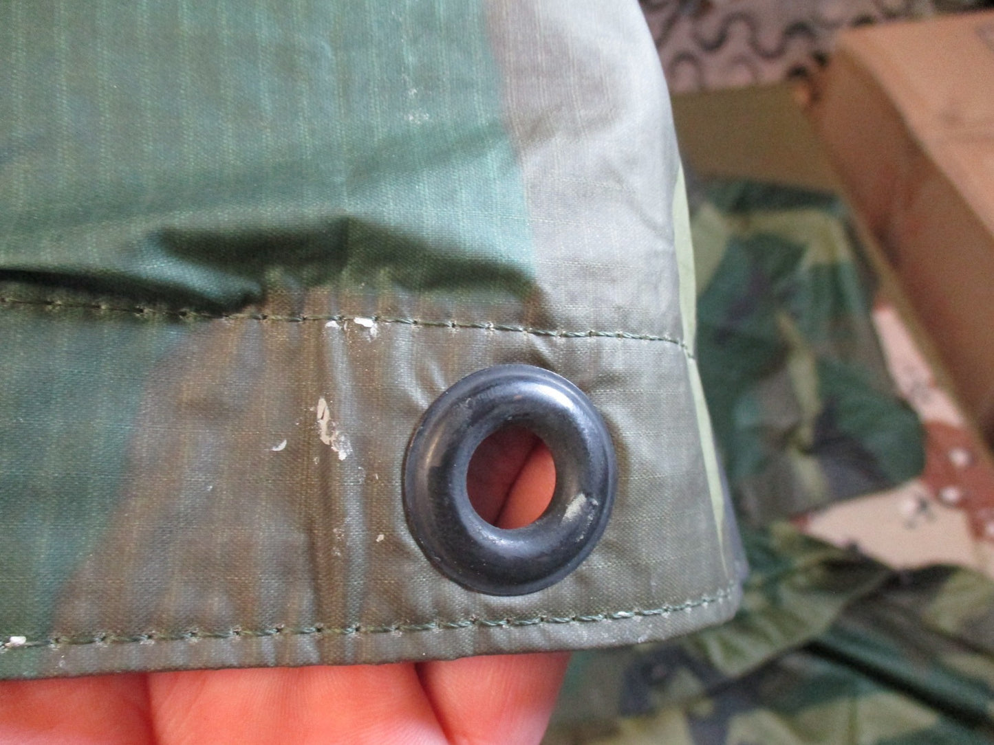 US Military Woodland Camouflage Wet Weather Poncho ORC Industries 0976
