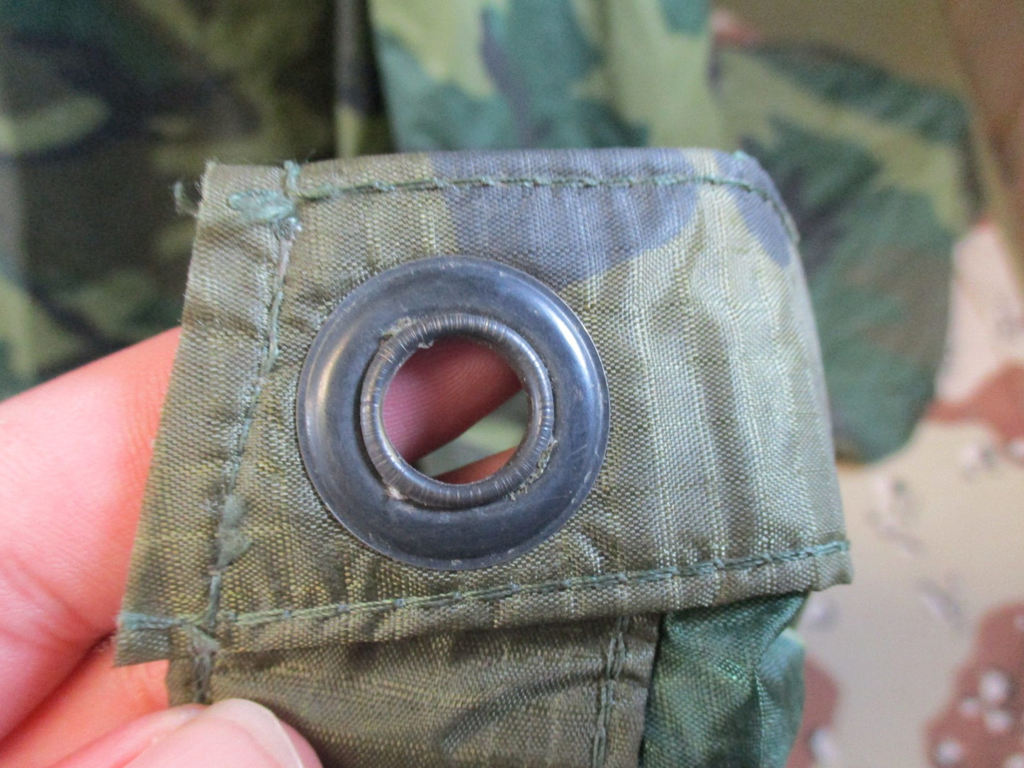 US Military Woodland Camouflage Wet Weather Poncho ORC Industries 0976