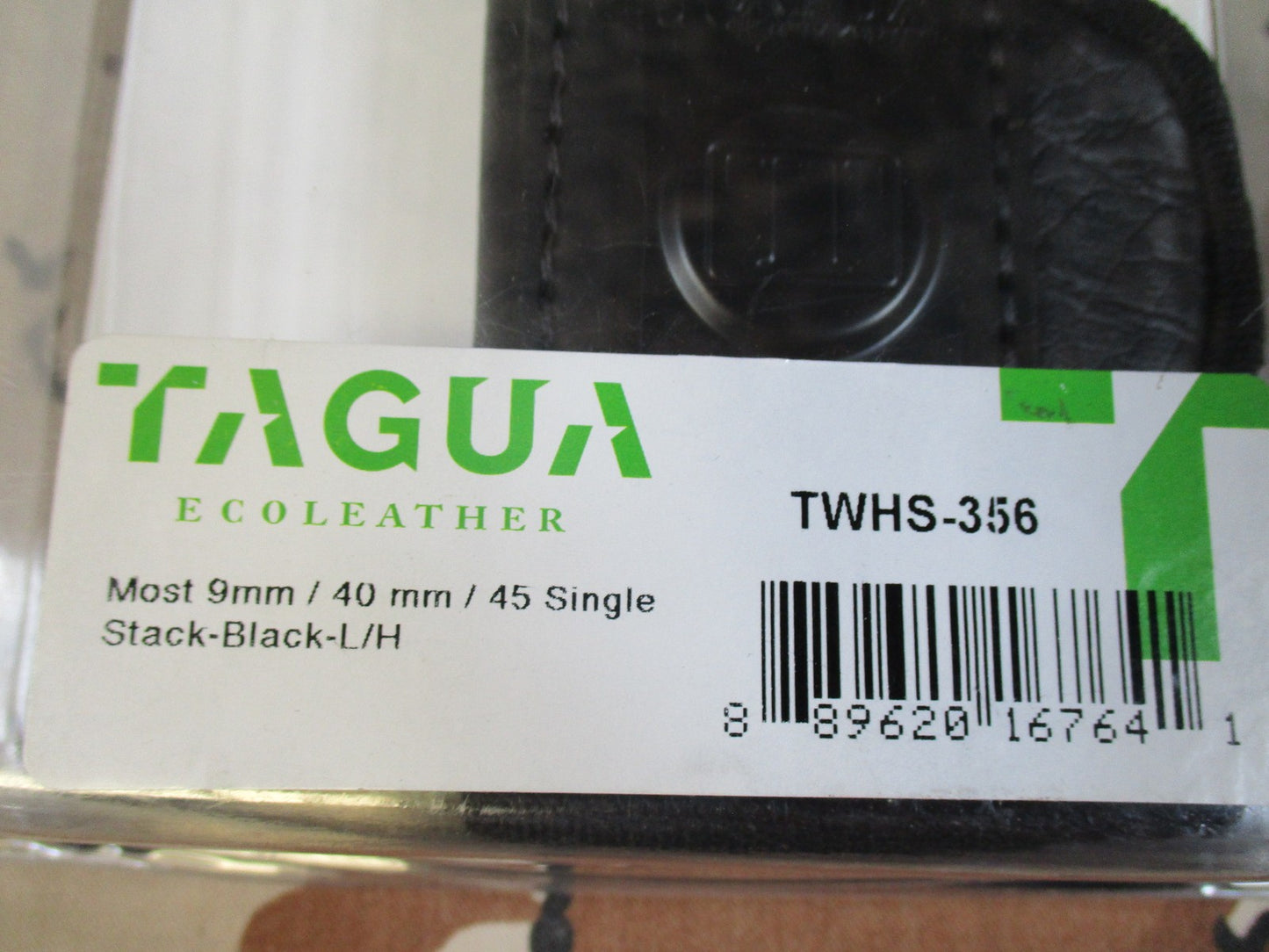 Tagua IWB Holster for Most 9mm .40 .45 Single Stack Pistols Black New left hand