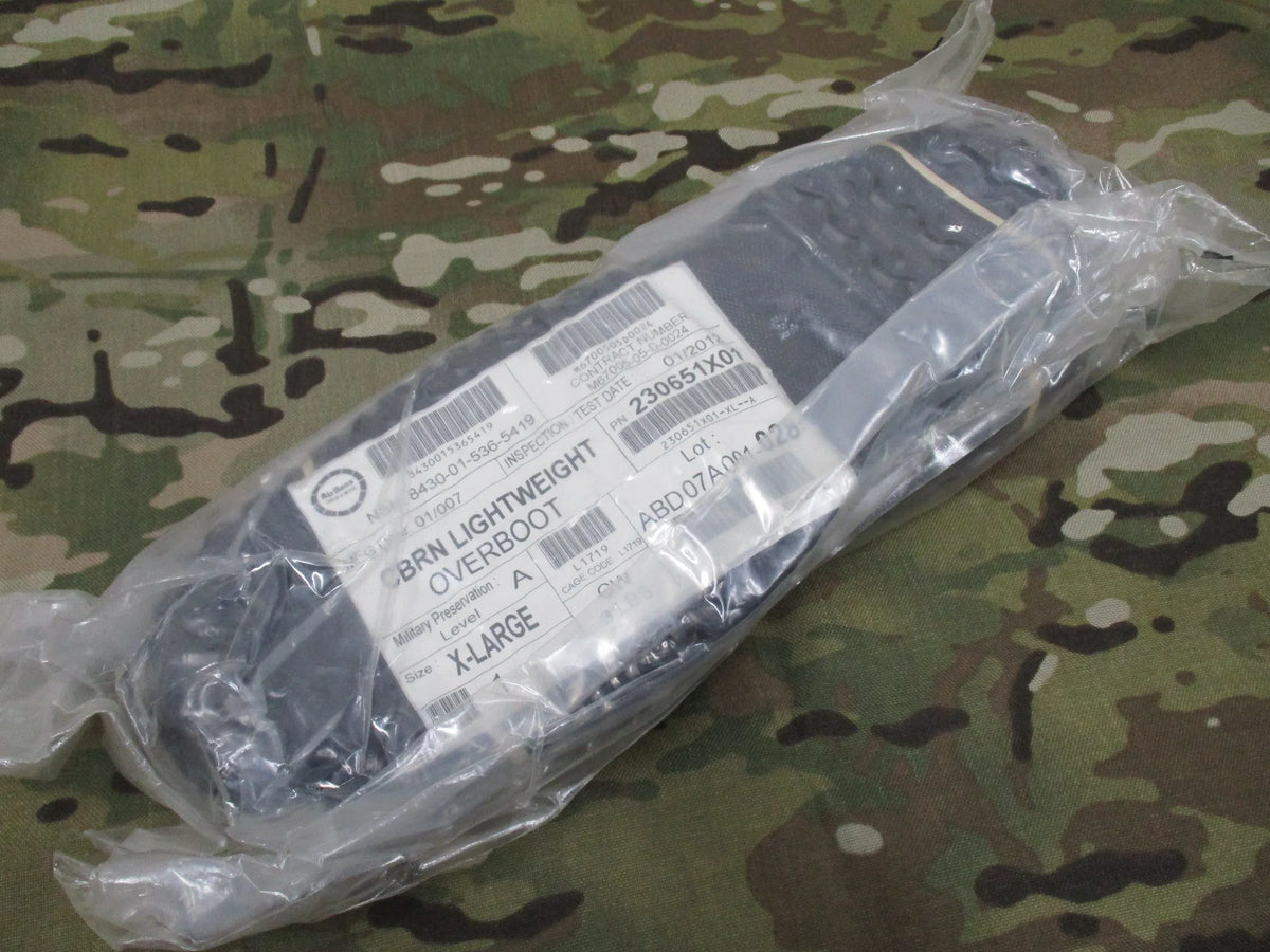 AIRBOSS DEFENSE LIGHTWEIGHT OVERBOOT CBRN MILITARY PRESERVATION LEVEL A X-LARGE