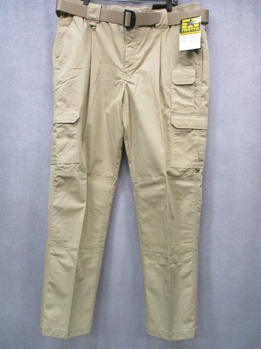 New Propper Men's Lightweight Tactical Trousers Khaki 40x34 With Free Belt