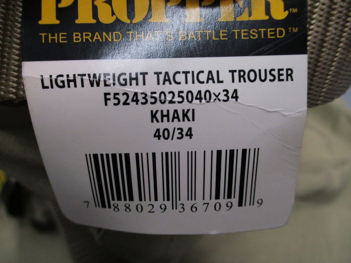 New Propper Men's Lightweight Tactical Trousers Khaki 40x34 With Free Belt