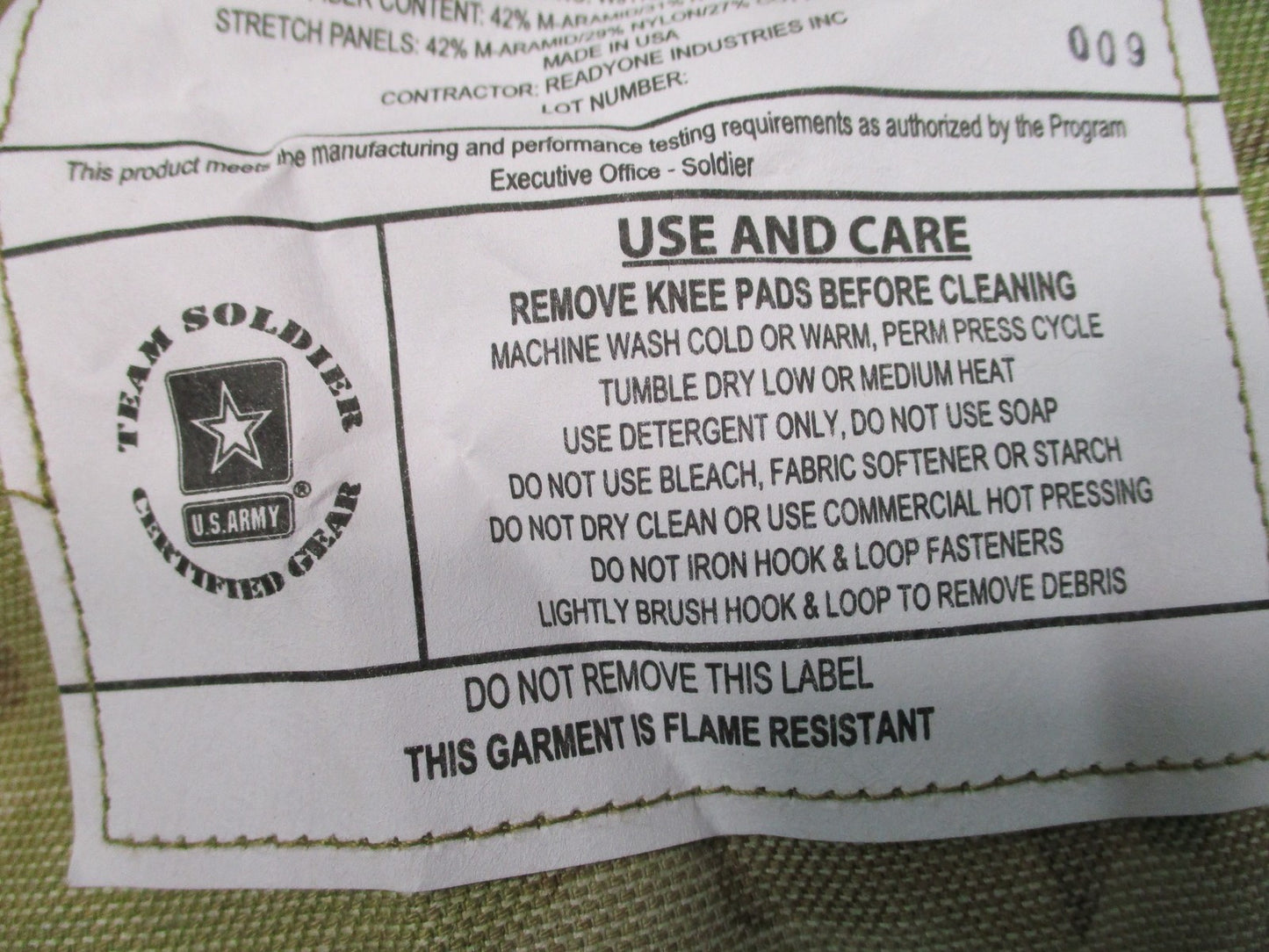 NEW ARMY ADVANCED COMBAT PANTS W/ CRYE KNEE PAD SLOTS MEDIUM/LONG MULTICAM OCP
