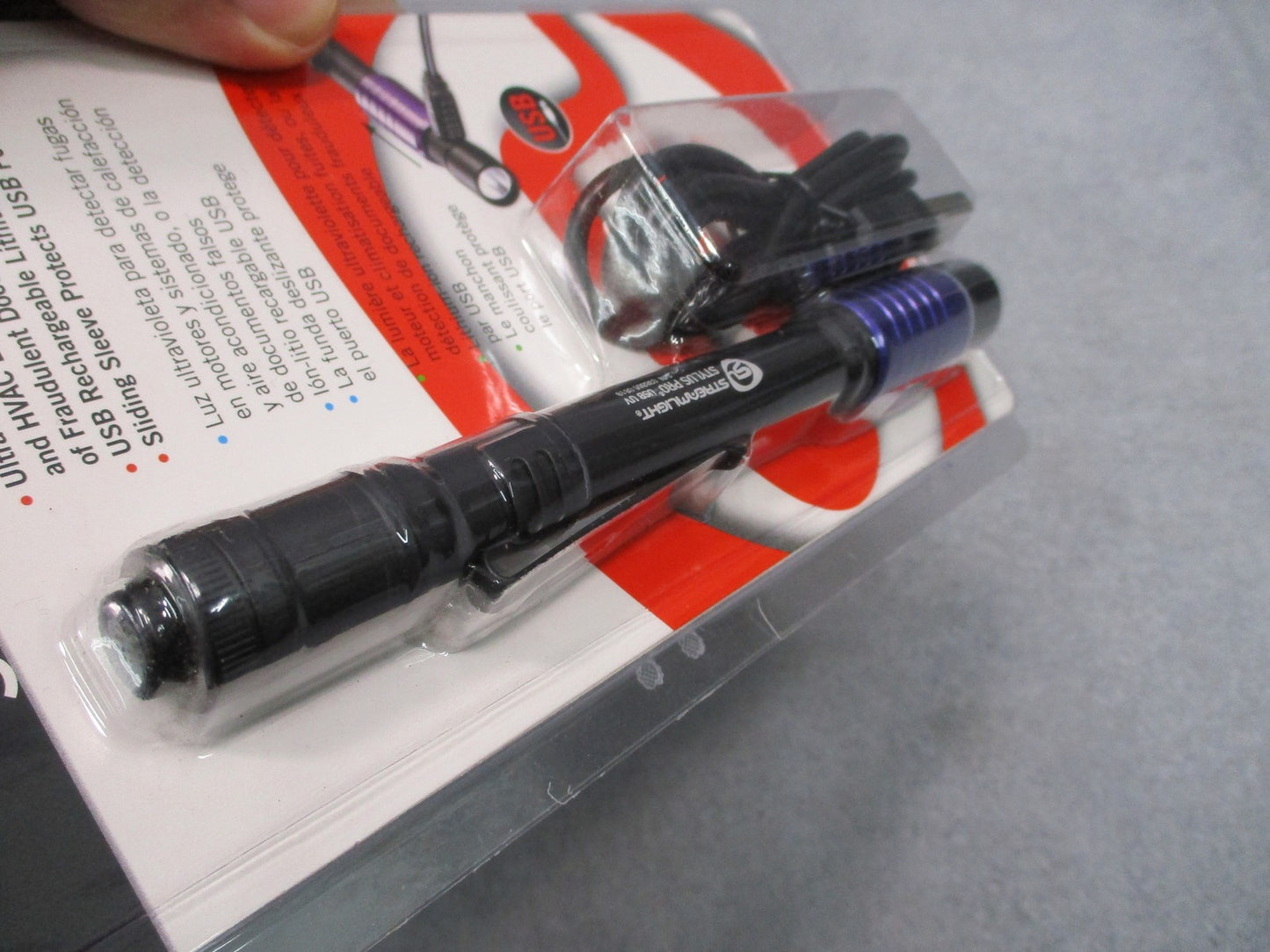 Streamlight Stylus Pro USB UV Flashlight Black 400nm UV LED Rechargeable New