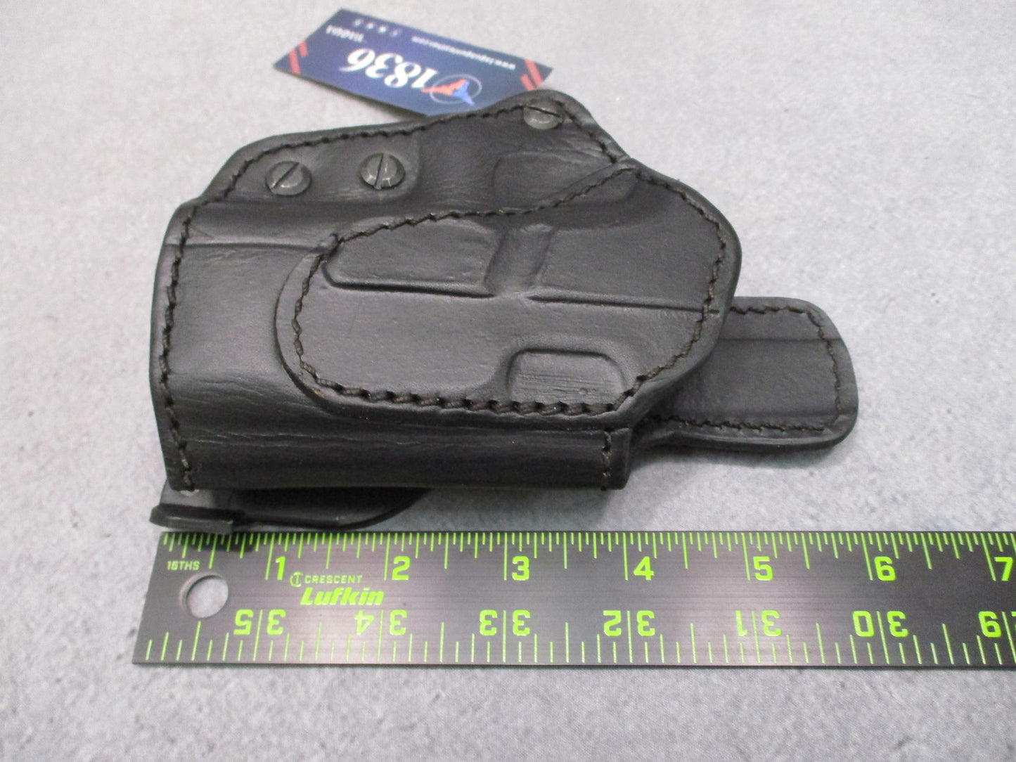 1836 Tagua Leather Optic Ready Holster for Glock 19 23 32 44 Right Hand Black