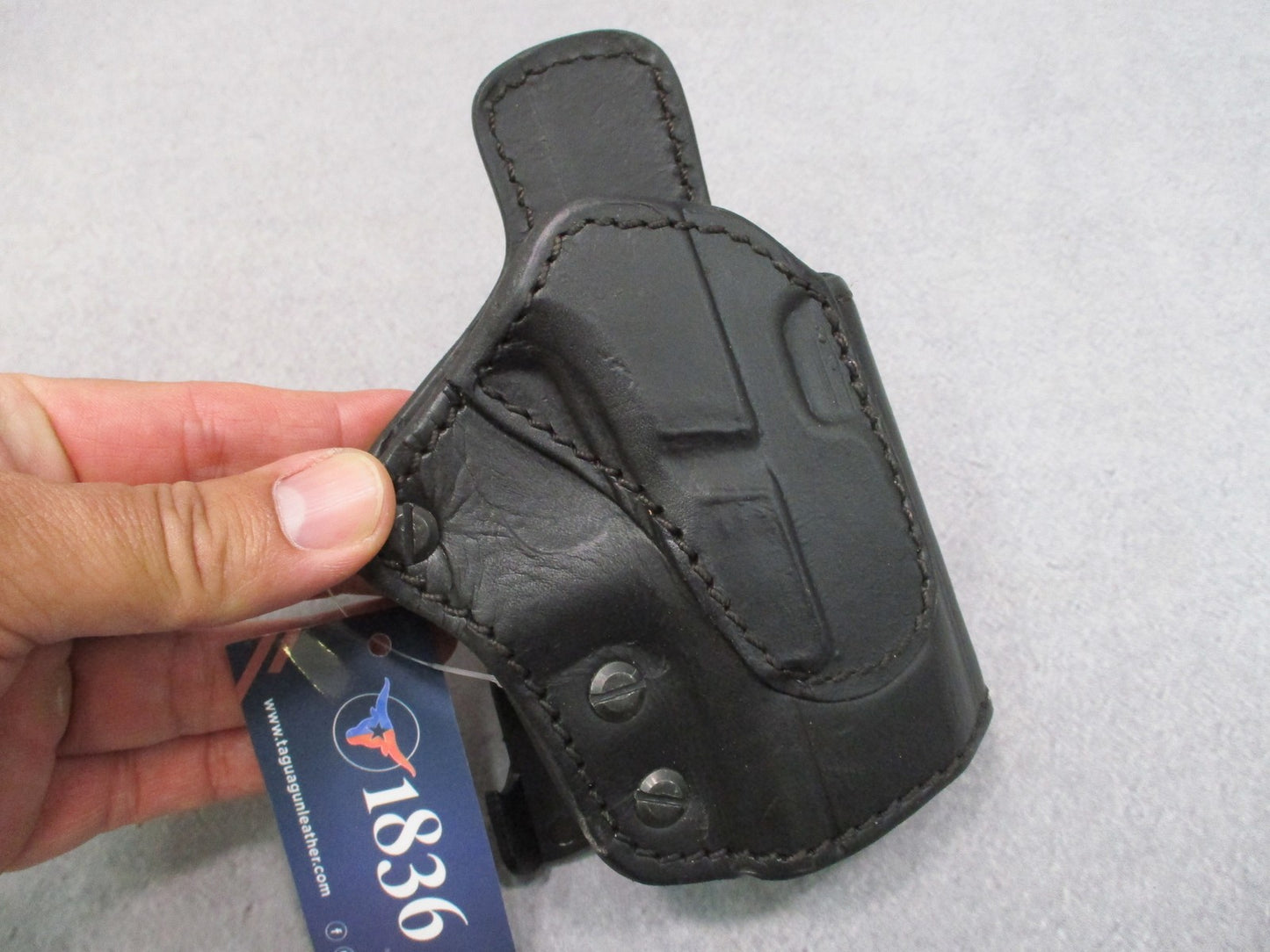1836 Tagua Leather Optic Ready Holster for Glock 19 23 32 44 Right Hand Black