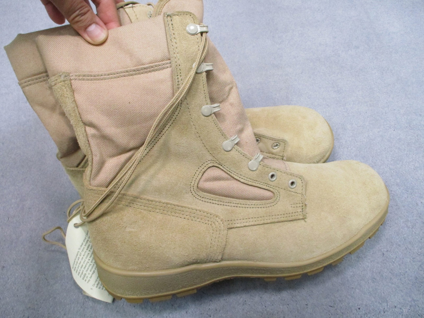 New McRae Footwear US Army Flight Combat Boots Hot Weather Flame Resistant 13 W