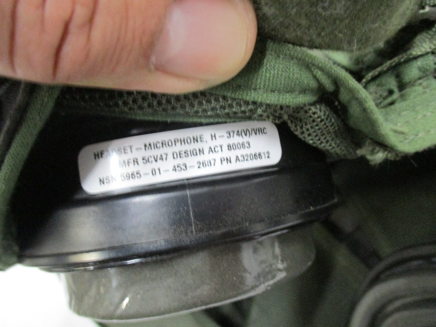 NEW USGI Bose H-374(V)4/VRC CVC Headset Mic NSN 5965-01-453-2687 Tanker Liner