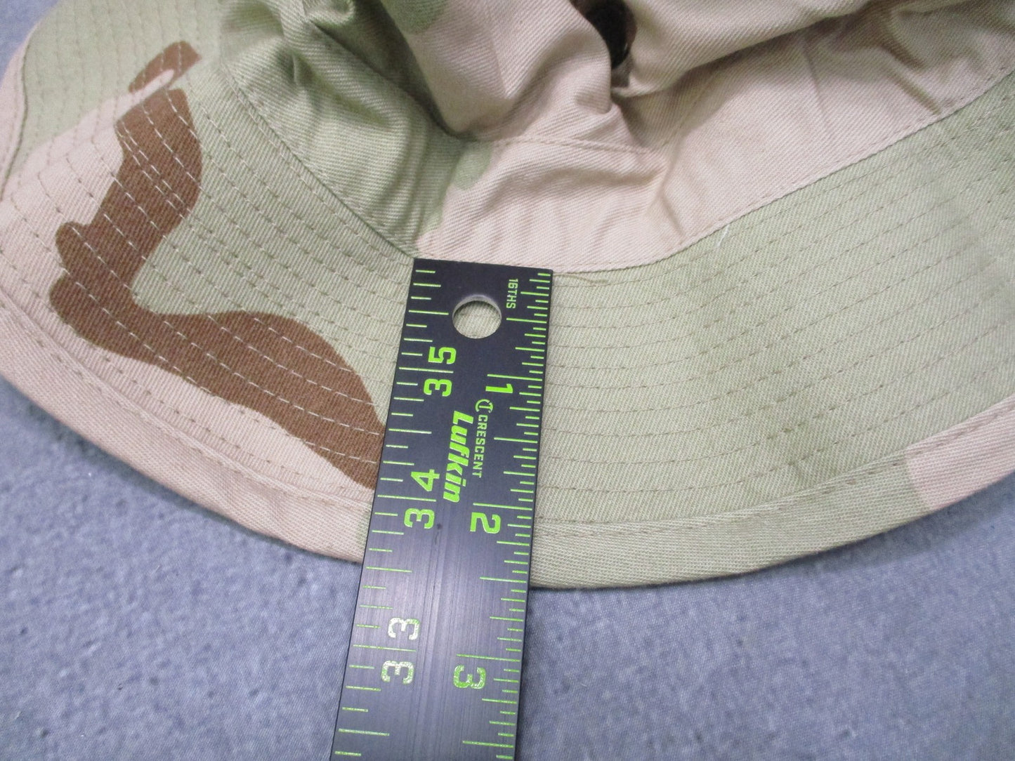 US Military Issue Boonie Hat Desert Camo Sun Hat Size 7 1/2 Bernard Cap Co