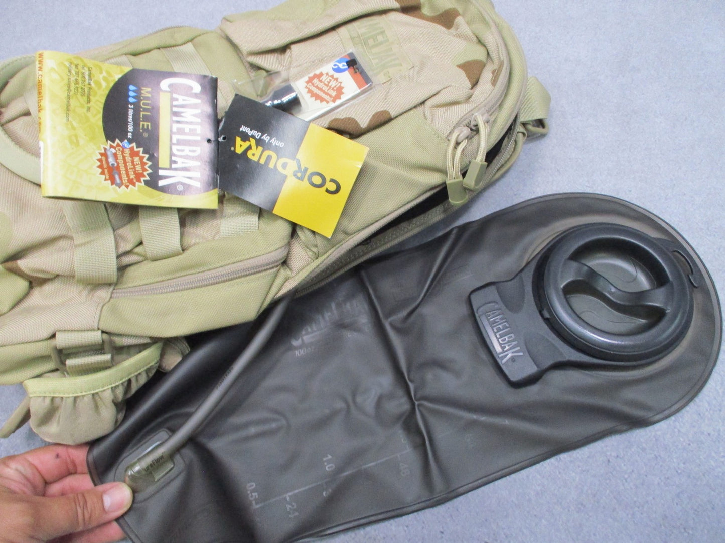CamelBak M.U.L.E. 3-Day Desert Hydration Pack 3L NSN 8465-01-396-9926 Nos