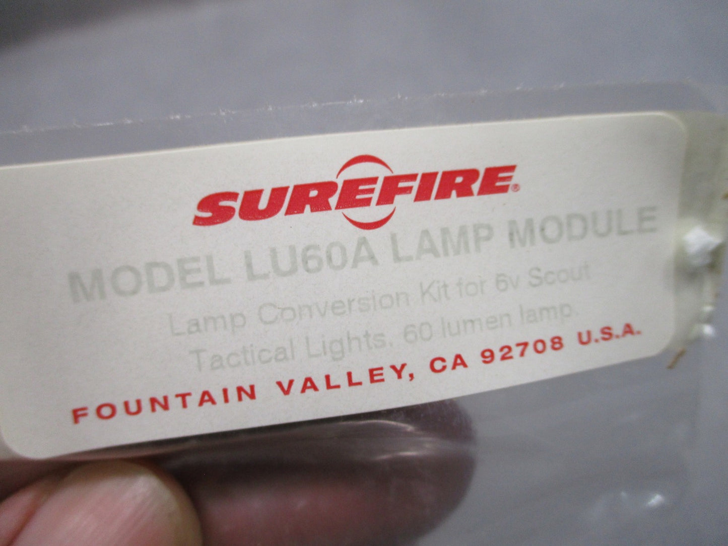 SureFire LU60A Lamp Module 60 Lumen Conversion Kit for 6V Scout Tactical Lights
