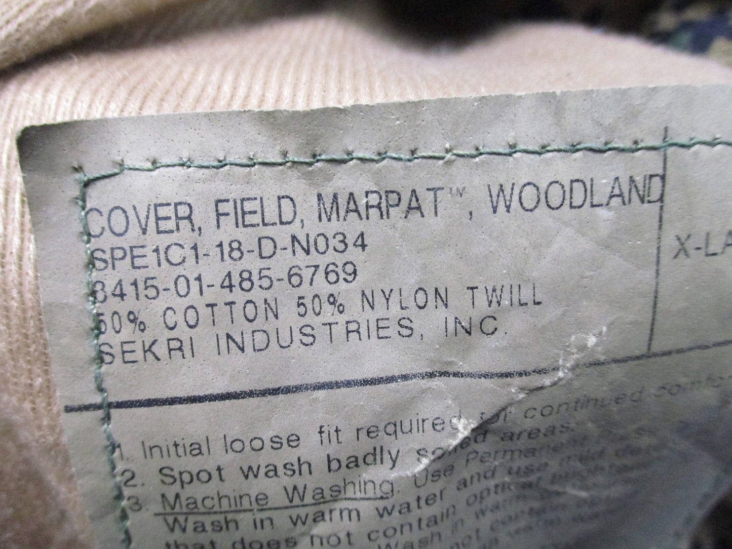 USMC MARPAT Woodland Boonie Hat Cover Field Military Surplus Size X-Large