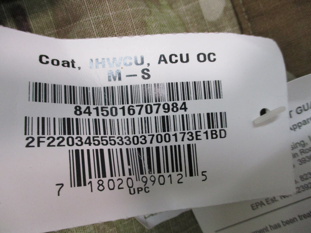 USGI IHWCU OCP Hot Weather Combat Coat Medium Short NWT NSN 8415-01-670-7984