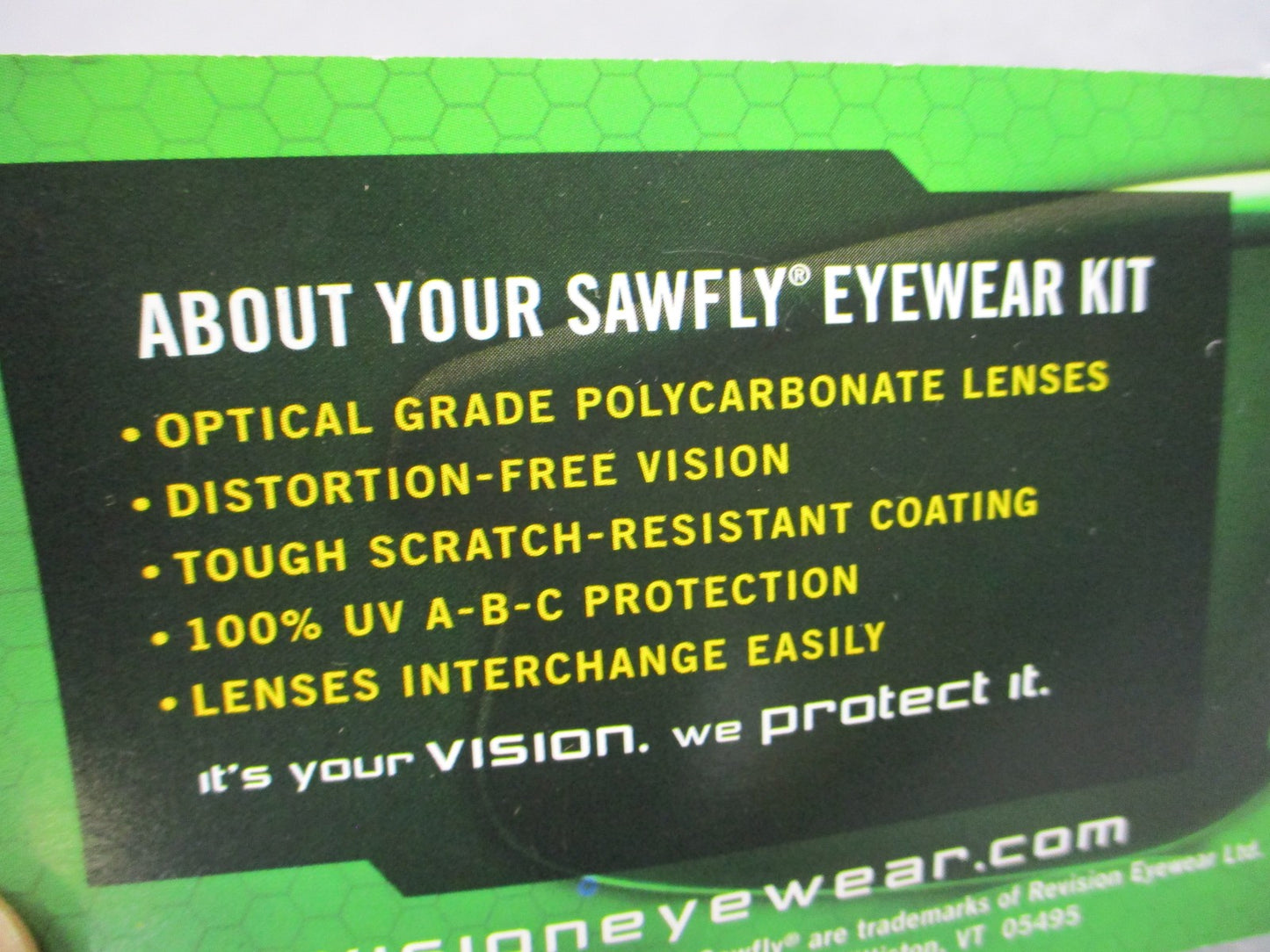 USGI Army Revision Sawfly APEL Eyewear Kit Regular NSN 4240-01-527-4051