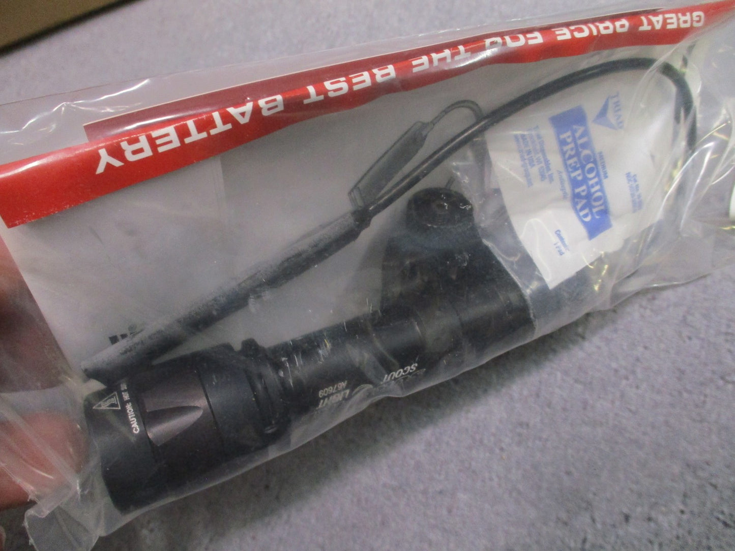 SureFire M600A Scout Light 100 Lumen 6V w/ Pressure Switch NOS Rail Mounted